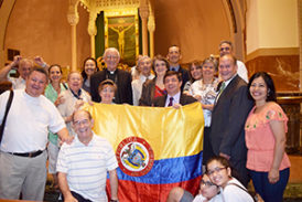 Local Colombians Celebrate Papal Visit to the Homeland