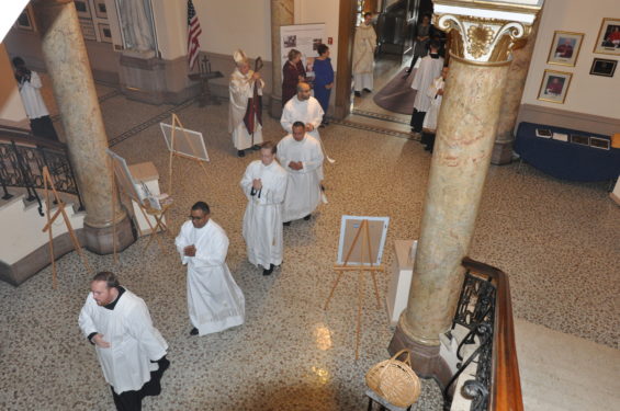 deacons begin procession