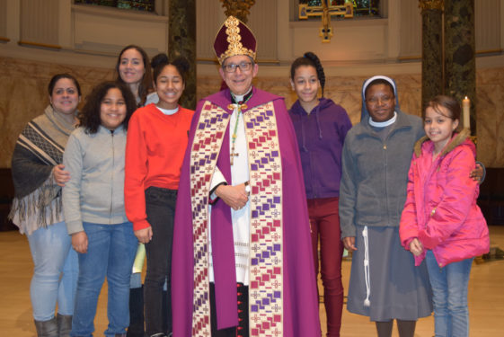 Catechumens from Most Holy Trinity - St. Mary parish, Williamsburg.