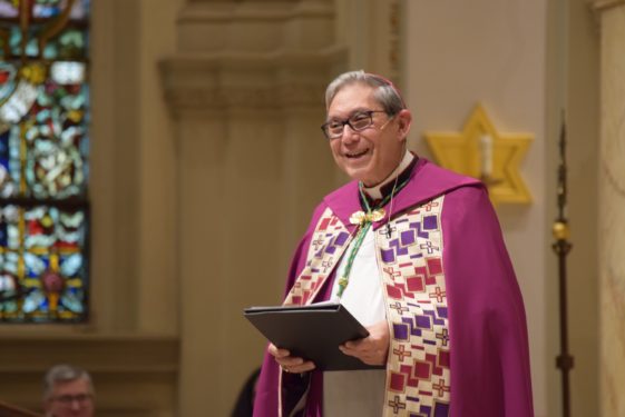 Bishop Cisneros delivers a heartfelt homily.