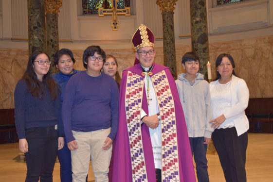 Catechumens and their sponsors from Most Precious Blood, Long Island City.