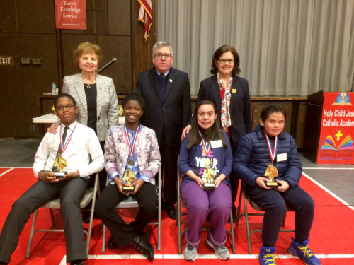 Winners of regional Religion Bees – Queens parish winners in grades six through eight.