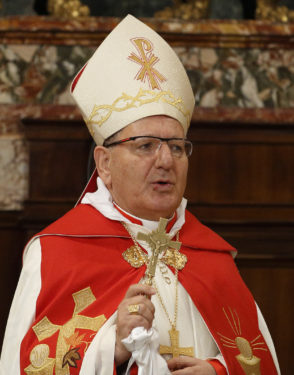 Chaldean Patriarch Louis Sako of Baghdad, Iraq, celebrates a liturgy in St. Peter's Basilica at the Vatican in this Feb. 4, 2013, file photo. Patriarch Sako was one of 14 new cardinals named by the pope May 20. (CNS photo/Paul Haring) 