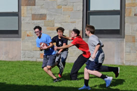 Future Priests Get Together To Pray and Play Ball