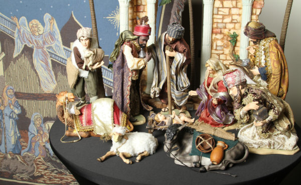 This creche appears in a Christmas exhibit at the Monastery of the Holy Spirit in Conyers, Ga., and is from a collection owned by Marcy Borkowski-Glass of St. Pius X Church in Covington. The exhibit, which was to end Christmas Eve, showcased some 500 Nativity scenes from Glass' personal collection and a select few from the monastery. (CNS photo/Michael Alexander, Georgia Bulletin) 