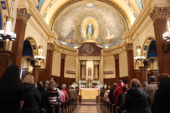 Our Lady of the Miraculous Medal Church in Ridgewood was renovated to speak to the beauty of God. (Photos Antonina Zieilinska)