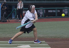Collars ‘School’ Scholars in Annual Softball Game