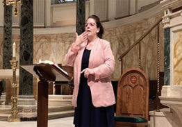 Sign-Language Interpreter a Blessing at St. James Cathedral-Basilica