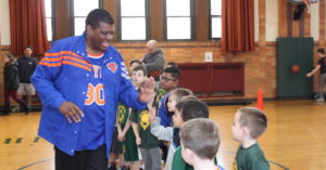 NBA Legend Bernard King Visits St. Kevin