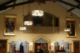 New Blessed Virgin Mary Paintings Installed, Blessed at Our Lady of Grace