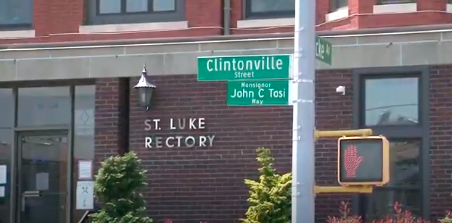 Street Co-Named After Msgr. John C. Tosi, 'Larger Than Life' Late Pastor of St. Luke's - Vimarsana News