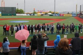 Diocese Graduates Honored During Cyclones’ Catholic Schools Night
