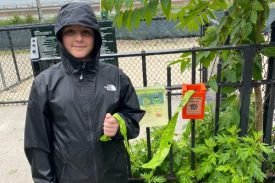 Sixth-Grader Thinks Outside the Box to Encourage a Cleaner Neighborhood