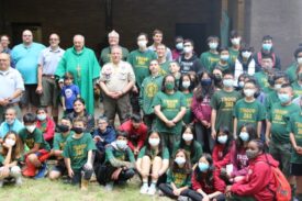 Bishop DiMarzio Visits Local Scouts in Upstate New York Camp