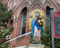 Another Statue Vandalized Outside a Catholic Church in NYC