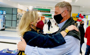 Only In Print: European Visitors Share Tearful Reunions As Travel Ban Departs