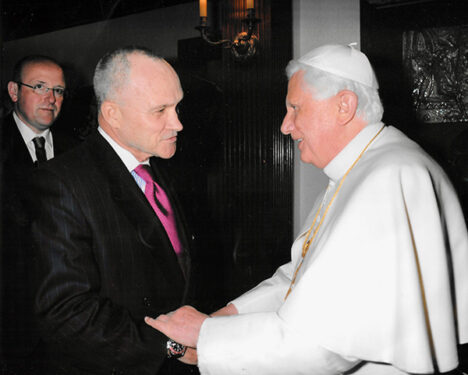Ray Kelly with Pope Benedict XVI
