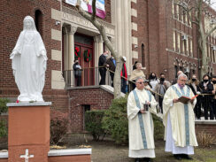 Dedication of New Statues Signals Fresh Start for Our Lady of Mercy Church