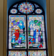 Bishop Brennan Blesses New Window At Our Lady of the Miraculous Medal