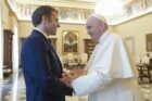 POPE MEETING FRENCH PRESIDENT