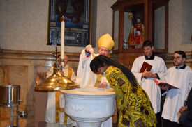 All Newcomers Welcomed Into The Faith at Vigil Mass