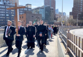Bishop Brennan Joins Large, Renewed  Procession Across the Brooklyn Bridge