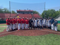 Bishop Brennan Spends Day Supporting CHSAA Baseball