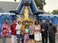 Rosary in Grotto Makes a Public Statement of Parishioners’ Faith