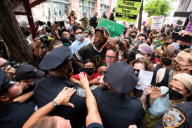 Pro-Abortion Demonstrators Confront Pro-Life Supporters Outside Old St. Patrick’s Cathedral