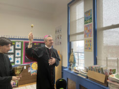 Bishop Brennan Blesses St. Brigid’s Renovations to Kickoff Catholic Schools Week