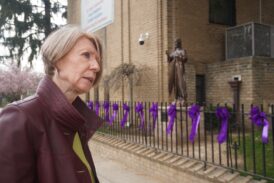 Beloved Good Shepherd Academy Staffer Is Honored With a Divine Mercy Jesus Statue