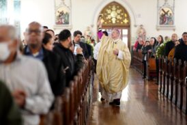 One Week After Easter Sunday Inferno, Parishioners Unite With Sister Church