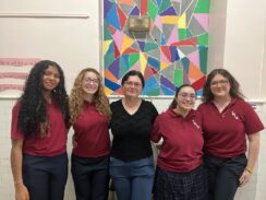 Catholic Girls HS Students Craft Murals, Paintings to Revitalize Younger Generation’s Academy