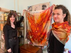 Prayer-Inspired Scarf a Collaboration of Art, Friendship, and Faith