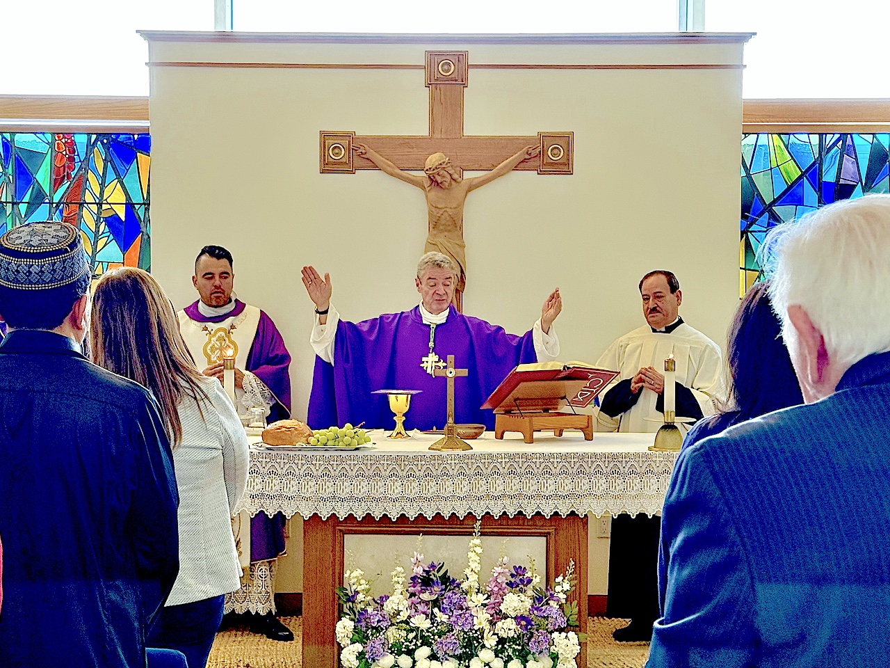 JFK Airport Bishop Robert Brennan Visits Chapel - The Tablet