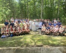 Scout’s Honor: Bishop Brennan Celebrates Mass with Catholic Scouts at Summer Camp