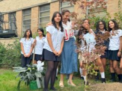 Queens Students Continue Pope Francis’ Environmental Mission With Tree Planting