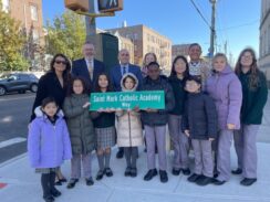 Sign of the Times: New York City Renames Street Corner for Saint Mark Catholic Academy