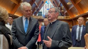 Lithuanian President’s Visit Creates Hope at Transfiguration Church