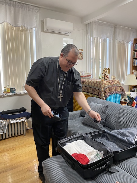 Beach Bound Bishop-Designate Packs Faith, Memories for Florida