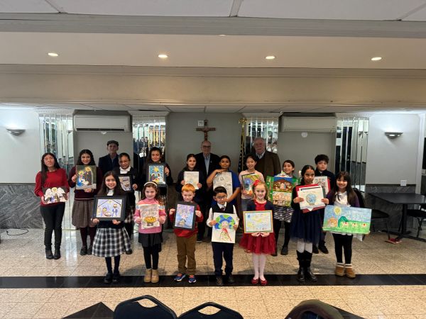 Catholic School Students Bring Christmas Spirit to Life in Annual Art Contest