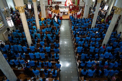 Bishop Brennan Joins Catechumens For Rite Of The Third Scrutiny