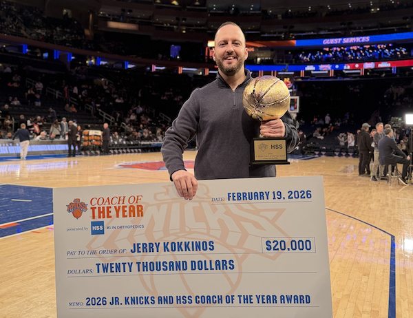 Immaculate Conception Catholic Youth Organization Coach Is Honored by Jr. Knicks