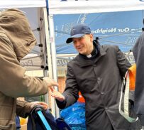 Archbishop Hicks Joins Catholic Charities’ Holy Thursday Food Distribution in NYC 